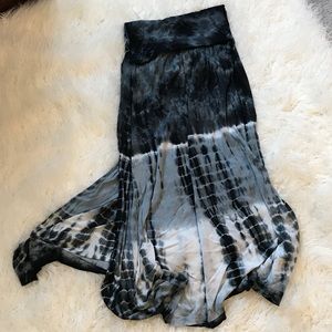 Tie dye maxi skirt